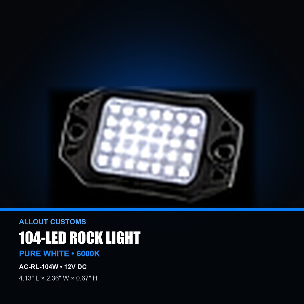104-LED rock light specifications