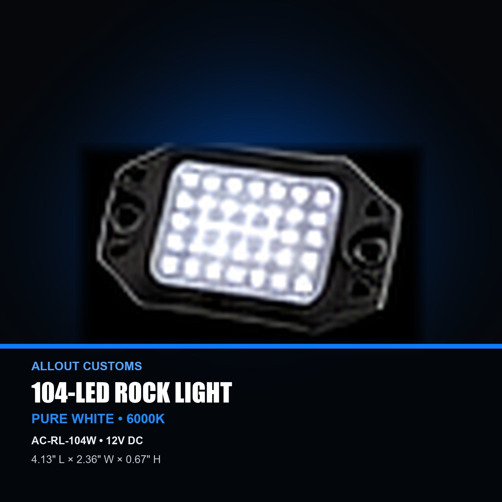 104-LED rock light specifications
