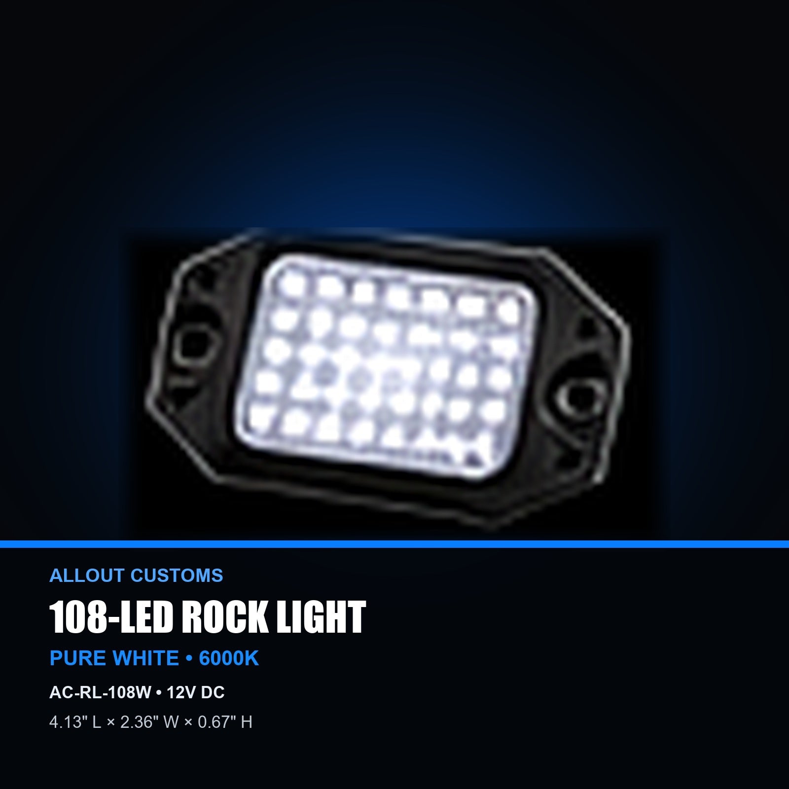 108-LED rock light specifications