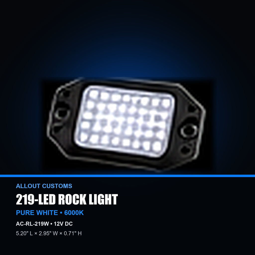 219-LED rock light specifications