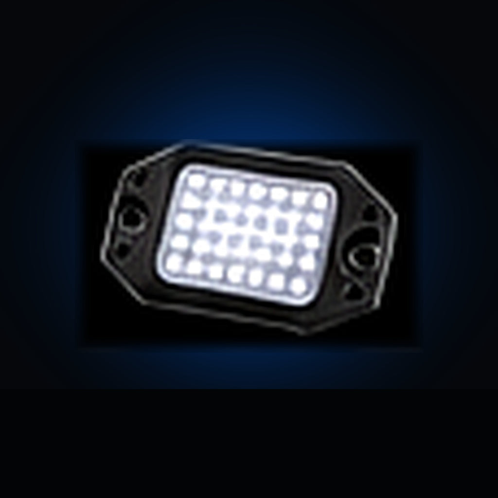 24-LED pure white rock light