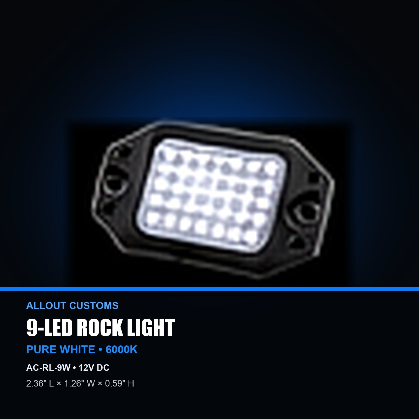 9-LED rock light specifications
