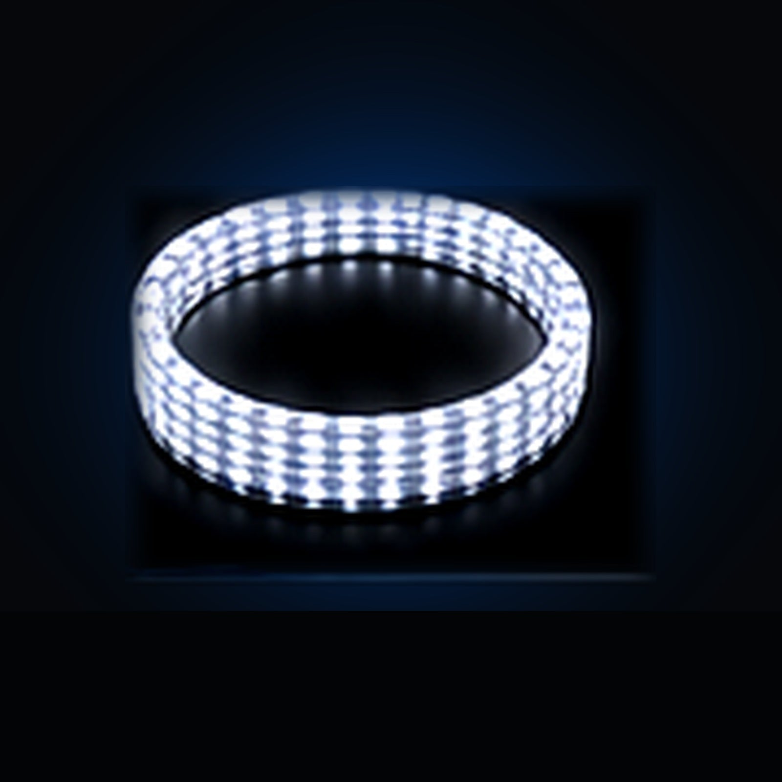 10-row pure white wheel light ring kit