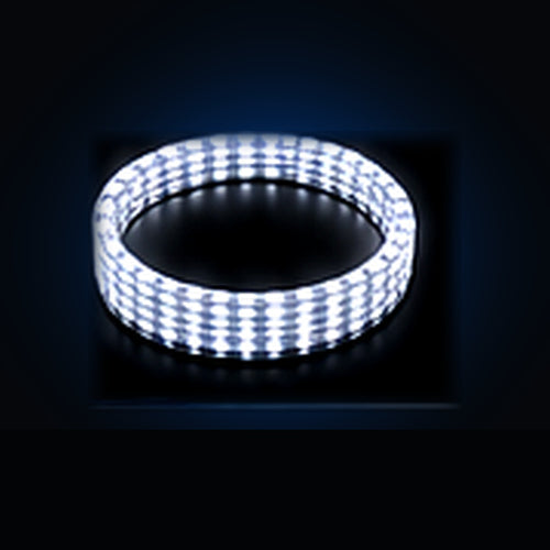 10-row pure white wheel light ring kit