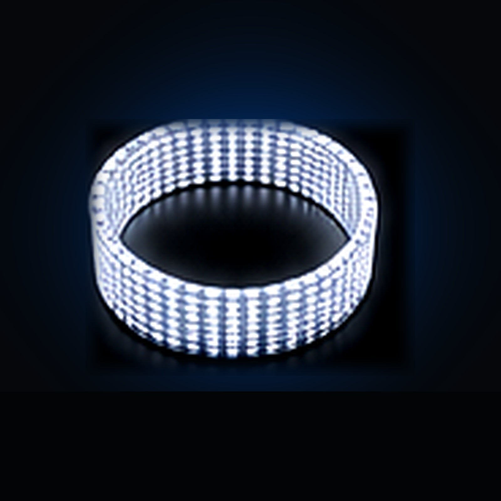 20-row pure white wheel light ring kit