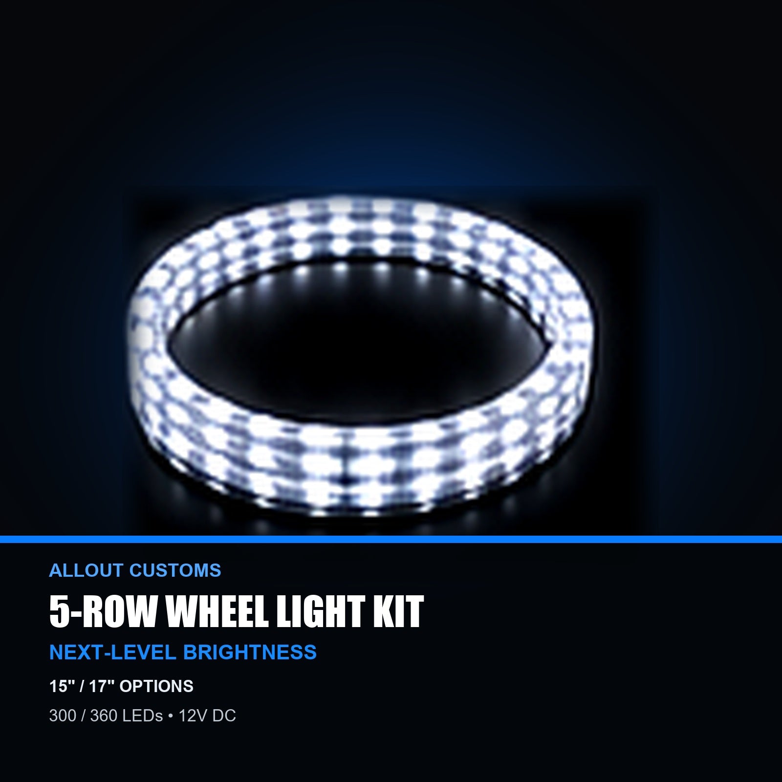 5-row wheel light kit specifications