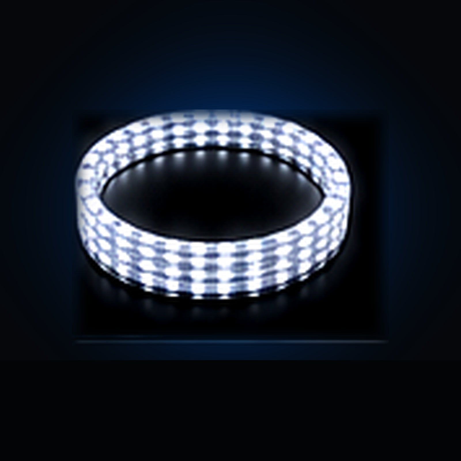 8-row pure white wheel light ring kit