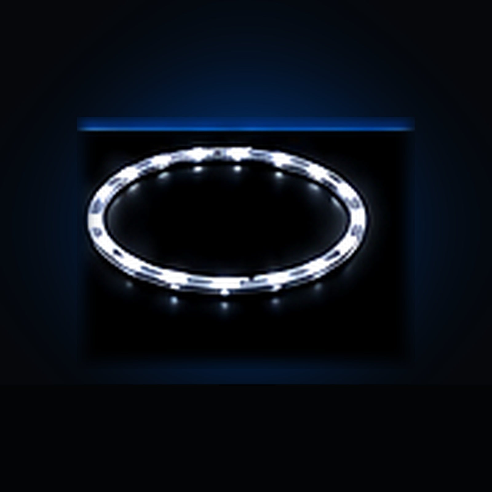 Single-row pure white wheel light ring kit